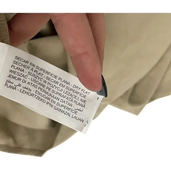 Zara Womens Midi Skirt Small S Tan Brown Cotton Pleated Flared Hem 1971/052 NWD - Picture 11 of 16